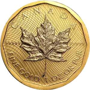 Any Year 1oz Canadian Gold Maple Leaf - 99999