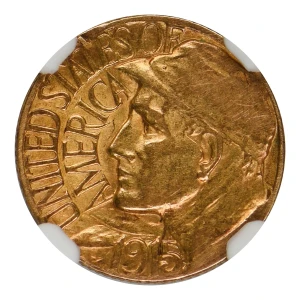 Classic Commemorative Gold--- Panama - Pacific Exposition 1915 -Gold- 1 Dollar (3)