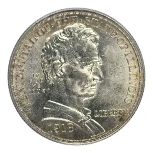 Classic Commemorative Silver--- Illinois Centennial 1918 -Silver- 0.5 Dollar (3)