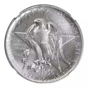 Classic Commemorative Silver--- Texas Independence Centennial 1934-1938-Silver- 0.5 Dollar