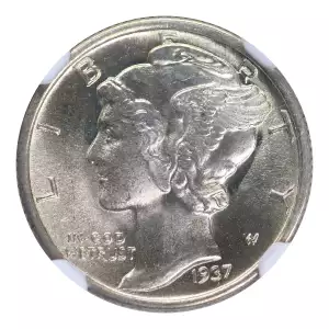 Dimes---Winged Liberty Head or Mercury 1916-1945 -Silver- 1 Dime (4)