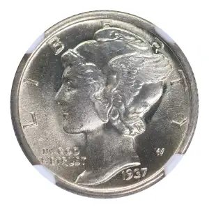 Dimes---Winged Liberty Head or Mercury 1916-1945 -Silver- 1 Dime (4)