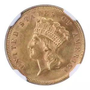 Gold Three Dollars $3 Indian Princess Head