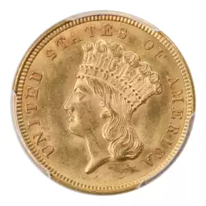 Gold Three Dollars $3 Indian Princess Head