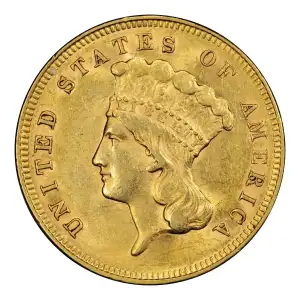 Gold Three Dollars $3 Indian Princess Head (3)
