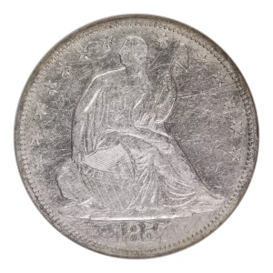 Half Dollars---Liberty Seated 1839-1891 -Silver- 0.5 Dollar (4)