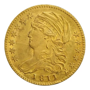 Half Eagles---Capped Bust to Left, 1807-1812-Gold- 5 Dollar