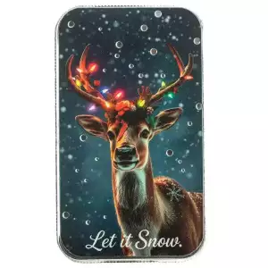 Let it Snow 1 oz .999 Silver Color Bar