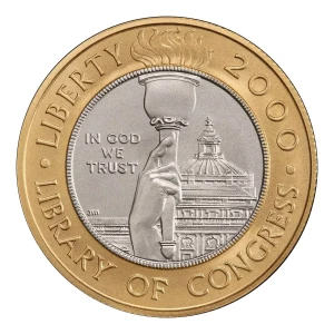 Modern Commemoratives --- Library of Congress Bicentennial 2000 -Gold-Platinum- 10 Dollar (4)