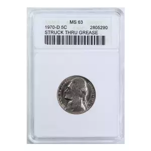 Nickel Five Cent Pieces-Jefferson