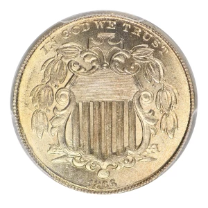 Nickel Five Cent Pieces-Shield 1866-1883 (4)
