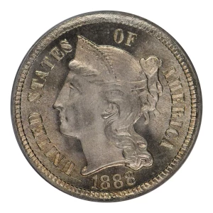 Nickel Three Cent Pieces 1865-1889