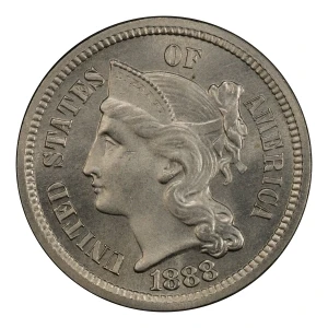 Nickel Three Cent Pieces 1865-1889 (3)