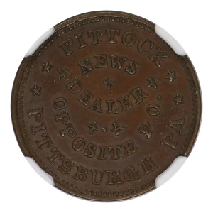 Private Tokens -Civil War Tokens (1860s)-By Composition-Copper-Nickel-- 1 Token (4)