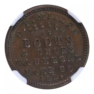 Private Tokens -Civil War Tokens (1860s)-By Composition-Copper or Brass -- 1 Token