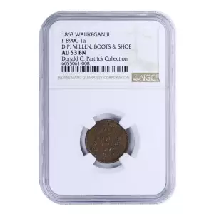 Private Tokens -Civil War Tokens (1860s)-By Composition-Copper or Brass -- 1 Token (3)