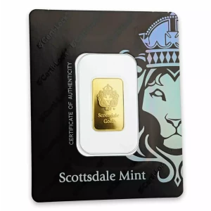 Scottsdale Gold 5 g Lion Gold Bar