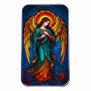 Scottsdale Mint Angel of Light 1 oz Silver Colorized Bar [DUPLICATE for #564560] (3)