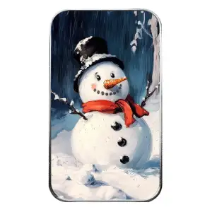 Scottsdale Mint Winter Snowman 1 oz Silver Colorized Bar (2)