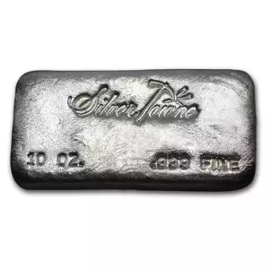 Silver Towne 10 oz Hand Poured Bar (2)