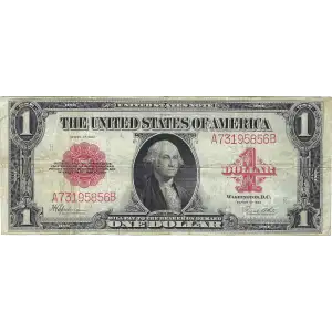 $1 1923 Small Red, scalloped Legal Tender Issues 40