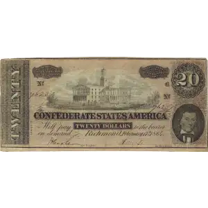 $20   Issues of the Confederate States of America CS-67