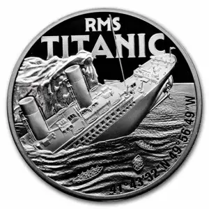 2025 Niue RMS Titanic 1 oz Silver Black Proof Coin (4)