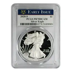 2020-S $1 Silver Eagle First Strike, DCAM