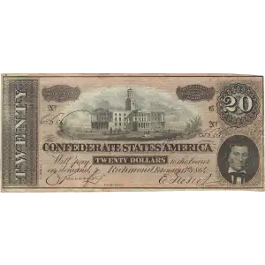 $20   Issues of the Confederate States of America CS-67