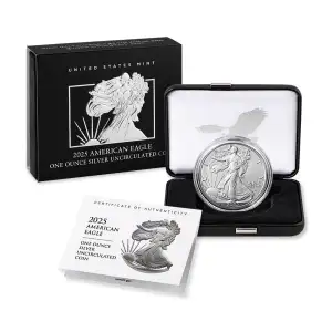 2025 1 oz American Silver Eagle Uncirculated With Box And COA (4)