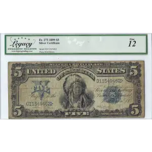 $5 1899 Blue Silver Certificates 273