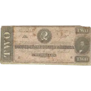 $2   Issues of the Confederate States of America CS-70