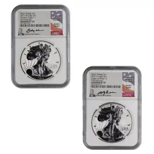 2021 W Heraldic Eagle T-1 First Releases Silver Design Set (3)