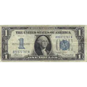$1 1934 blue seal. Small Silver Certificates 1606