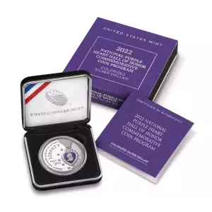 2022-W Purple Heart Silver Dollar Proof (Colorized) (2)