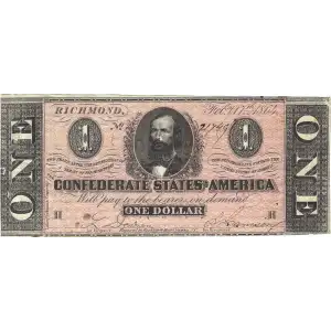 $1   Issues of the Confederate States of America CS-71