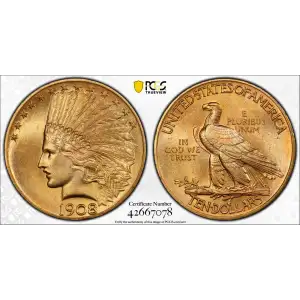 1908 $10 Motto