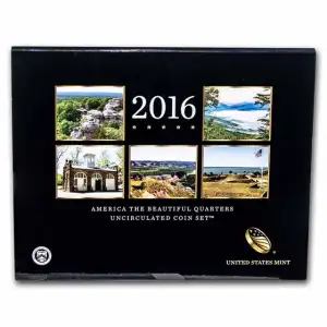2016-P&D America the Beautiful Quarters Uncirculated Coin Set (2)