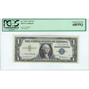 $1 1957 blue seal. Small Silver Certificates 1619*