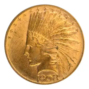 1908-D $10 No Motto (3)