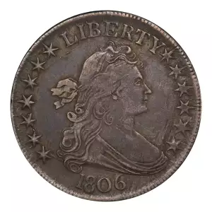 1806 50C Pointed 6, Stem