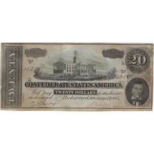 $20   Issues of the Confederate States of America CS-67