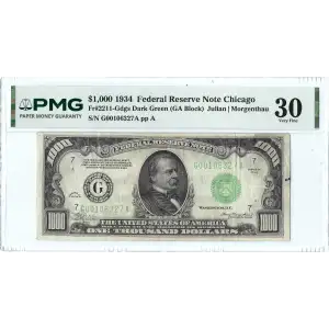 $1,000 1928  High Denomination Notes 2210-G