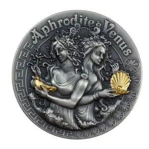 2020 $5 Aphrodite and Venus Goddesses 2oz Silver Coin (2)