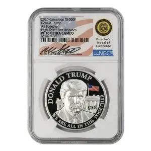 2020 Donald Trump-All Together High Relief - FR ULTRA CAMEO
