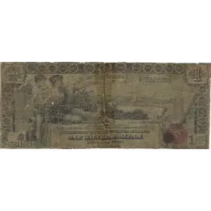 $1 1896 Small Red with rays Silver Certificates 225