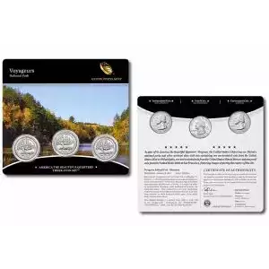 2018 Voyageurs National Park America The Beautiful 3-Coin Quarter Set