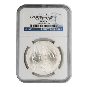 2012 P Star Spangled Banner NGC MS-70 Early Releases
