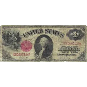 $1 1917 Small Red, scalloped Legal Tender Issues 39
