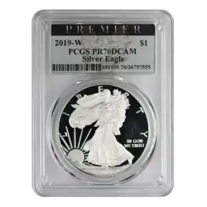 2019-W $1 Silver Eagle, DCAM
